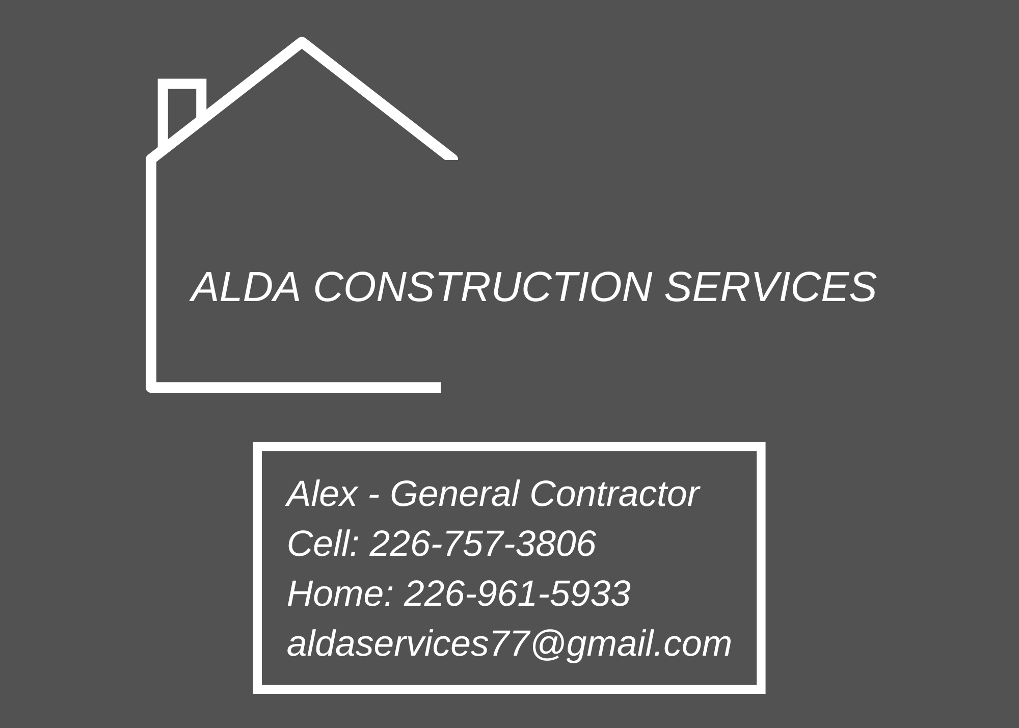 Alda construstion services logo 