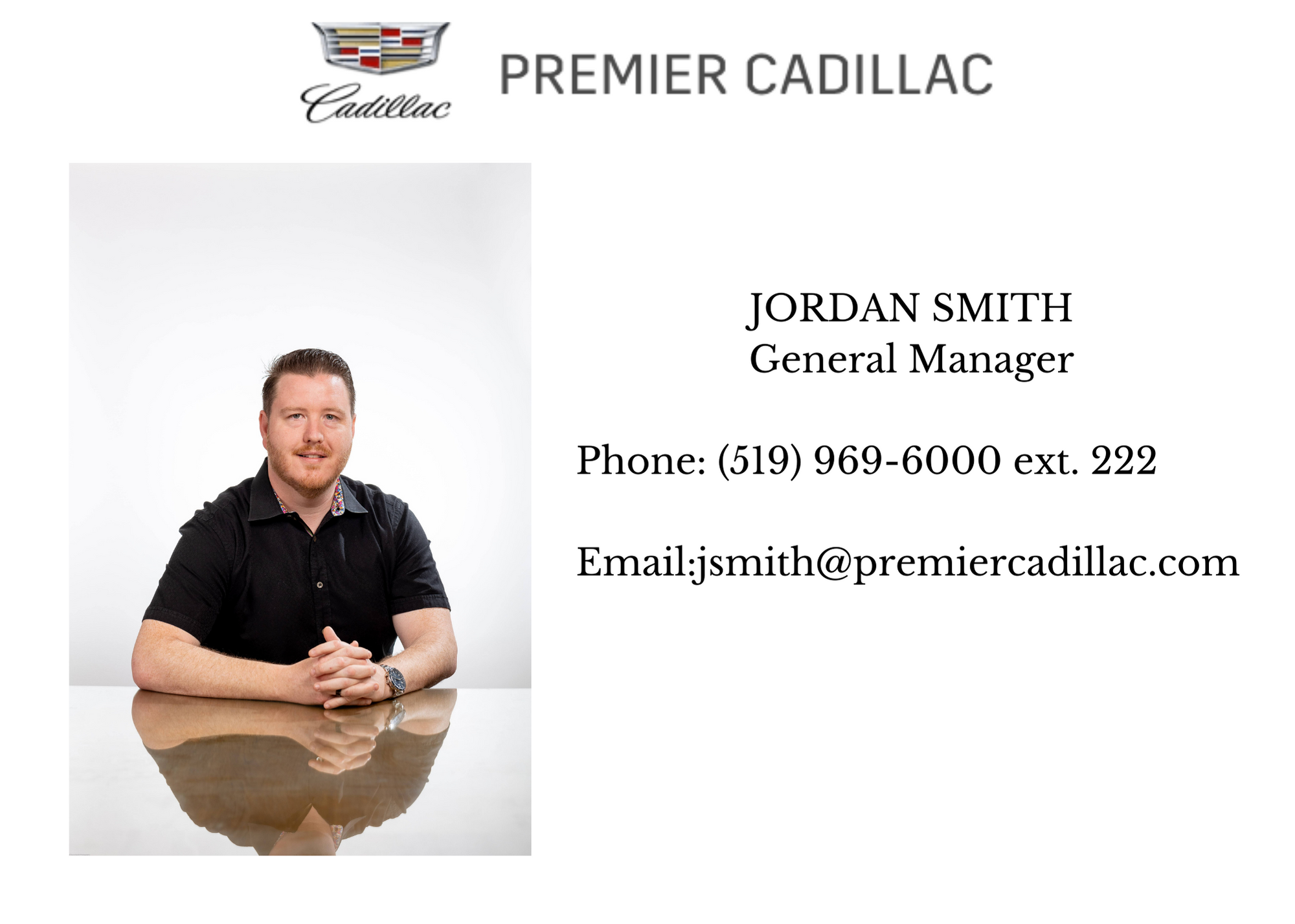 jordan smith general manager, premier cadillac