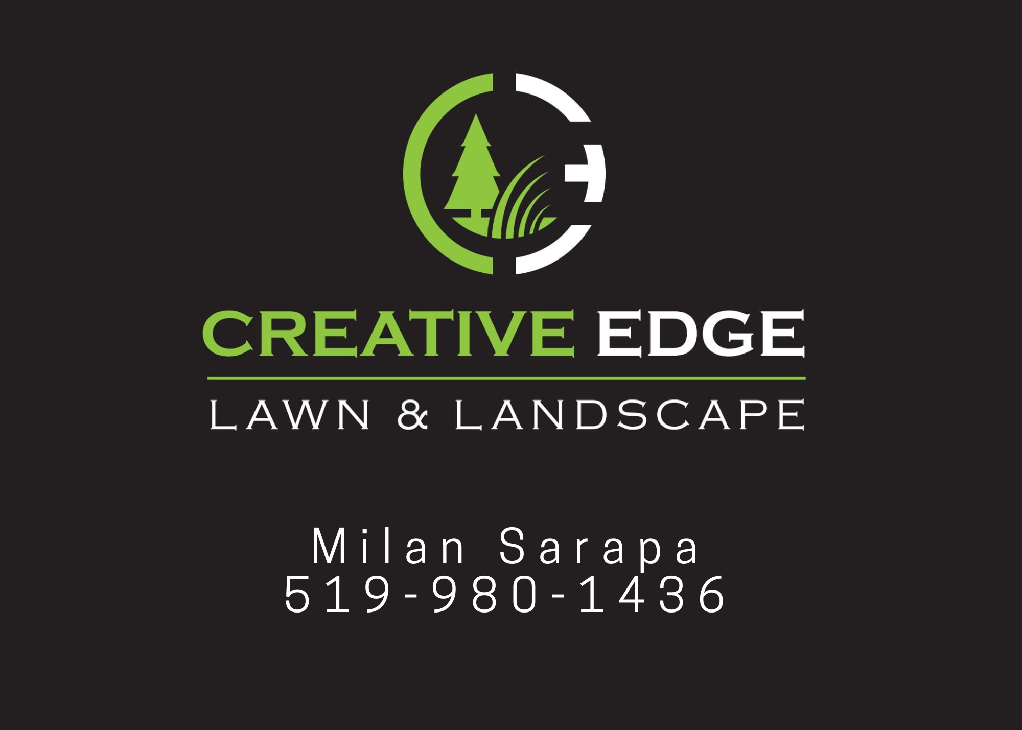 creative edge lawn & landscape logo