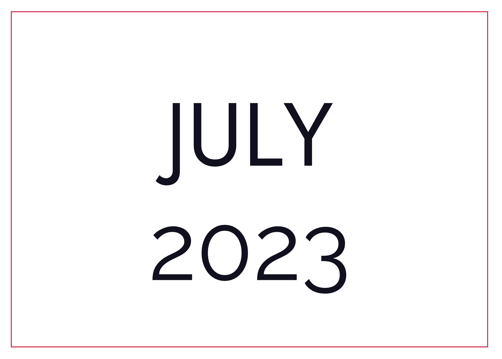 JULY 2023 